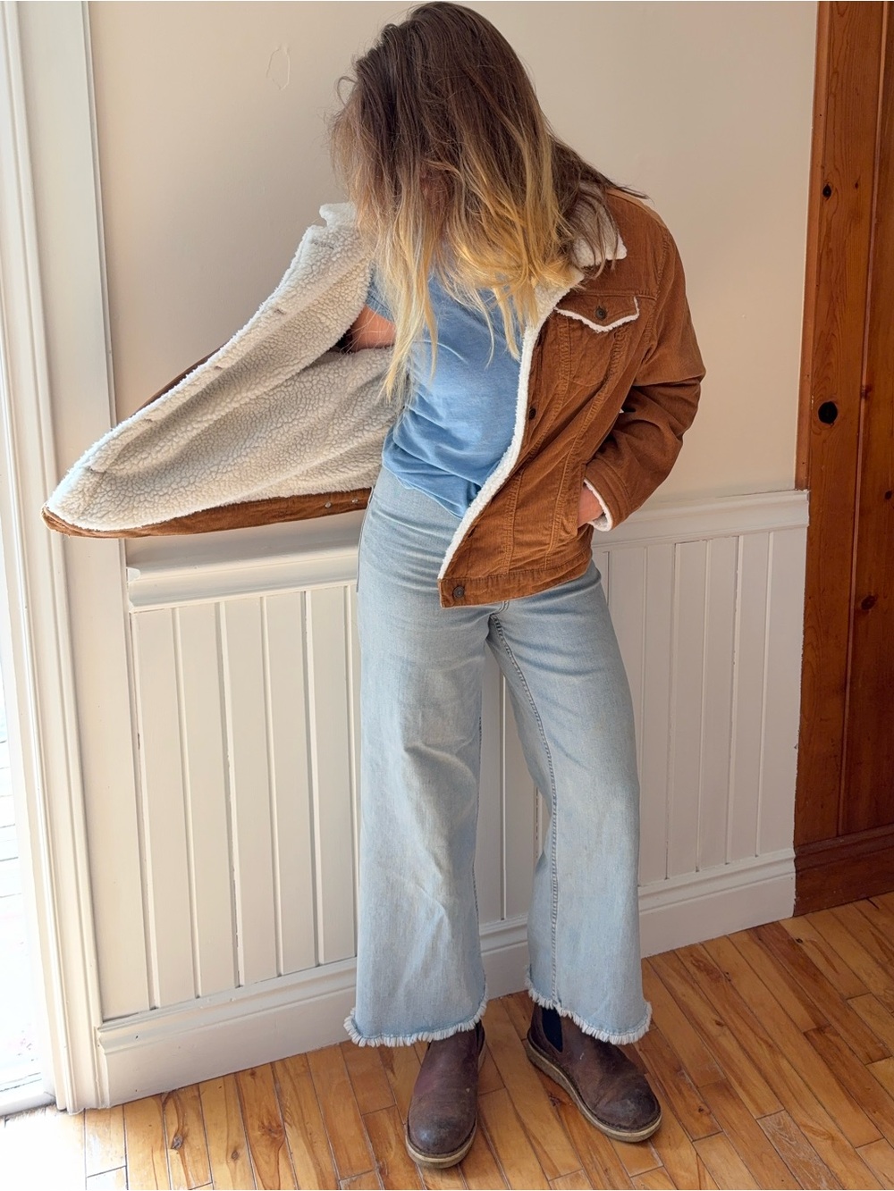 Sherpa Lined Corduroy Jacket ala Jordan Catalano